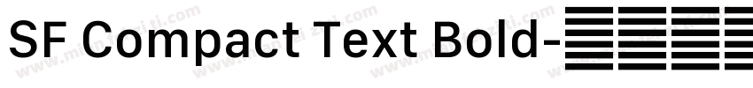 SF Compact Text Bold字体转换